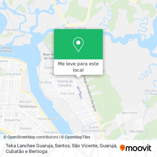 Teka Lanches Guaruja mapa