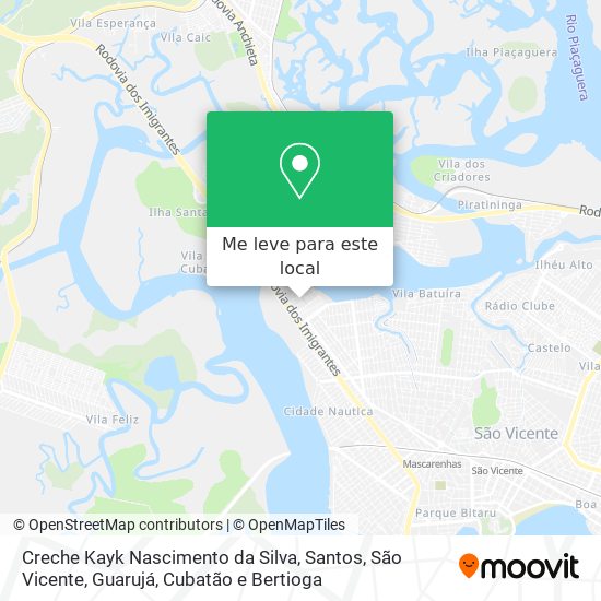 Creche Kayk Nascimento da Silva mapa