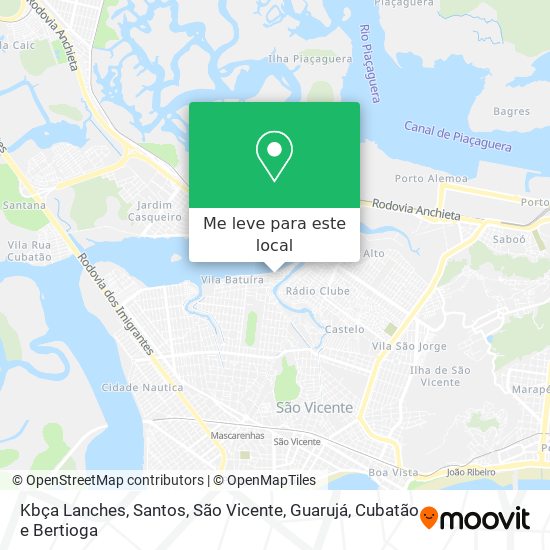 Kbça Lanches mapa