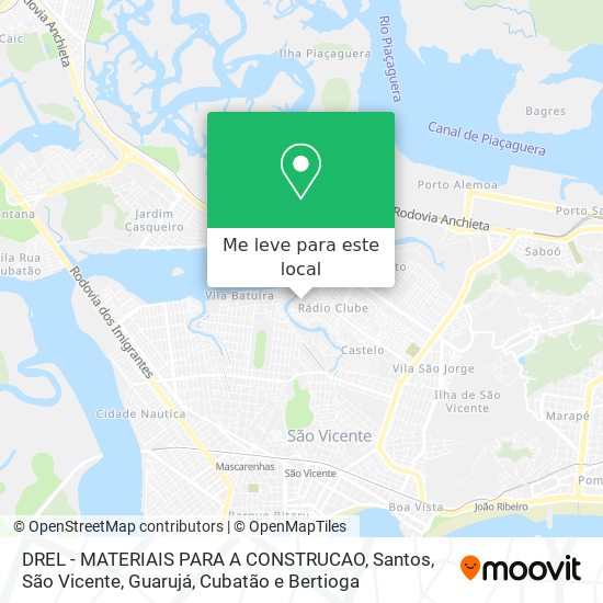 DREL - MATERIAIS PARA A CONSTRUCAO mapa