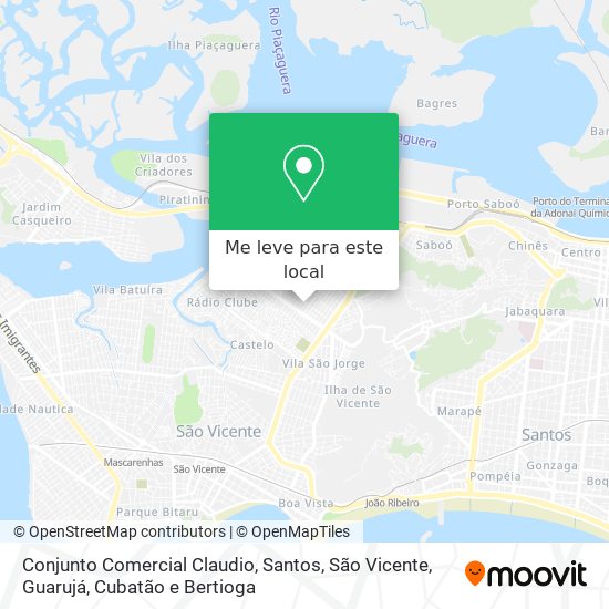 Conjunto Comercial Claudio mapa