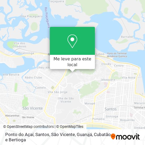 Ponto do Açaí mapa