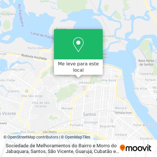 Sociedade de Melhoramentos do Bairro e Morro do Jabaquara mapa