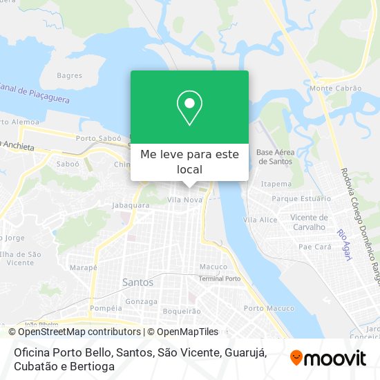 Oficina Porto Bello mapa