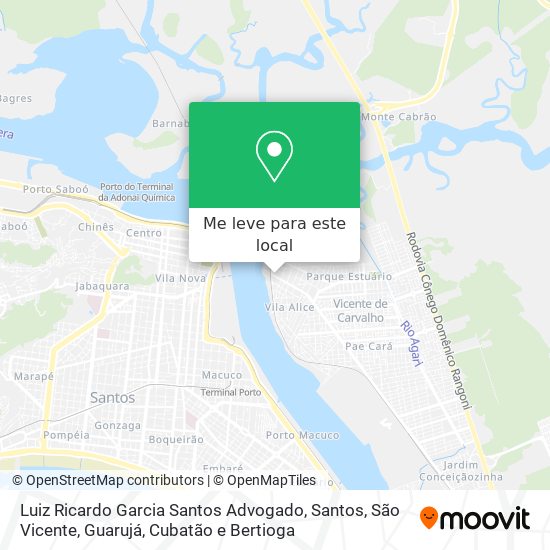 Luiz Ricardo Garcia Santos Advogado mapa