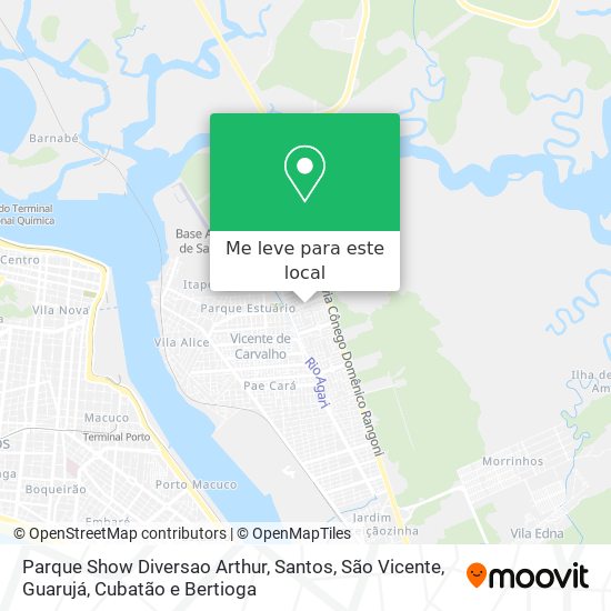 Parque Show Diversao Arthur mapa