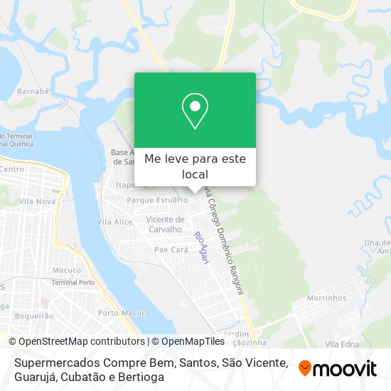 Supermercados Compre Bem mapa