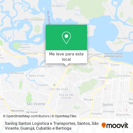 Sanlog Santos Logistica e Transportes mapa