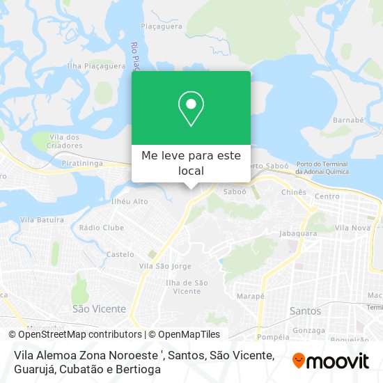 Vila Alemoa Zona Noroeste ' mapa