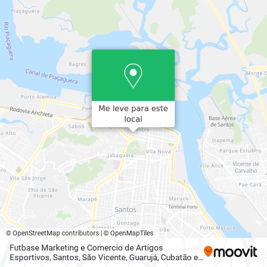 Futbase Marketing e Comercio de Artigos Esportivos mapa