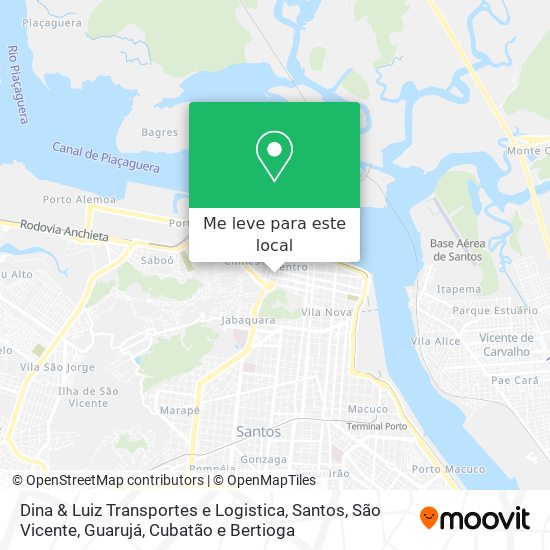Dina & Luiz Transportes e Logistica mapa