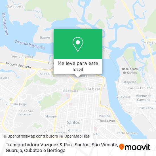 Transportadora Vazquez & Ruiz mapa