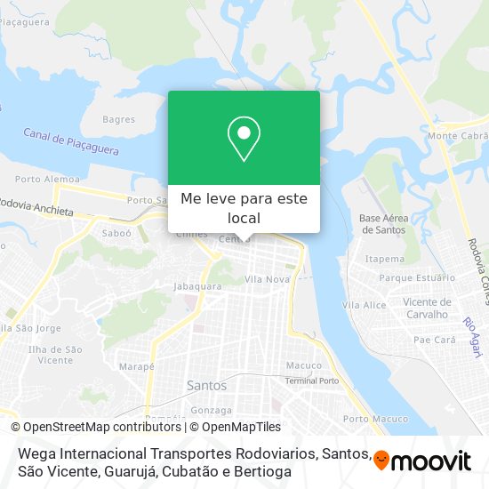 Wega Internacional Transportes Rodoviarios mapa