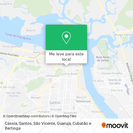 Cássia mapa