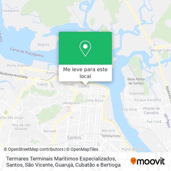Termares Terminais Maritimos Especializados mapa