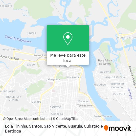 Loja Tininha mapa