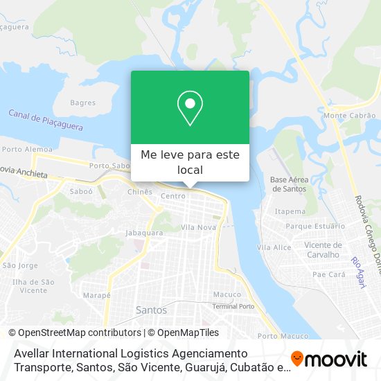 Avellar International Logistics Agenciamento Transporte mapa