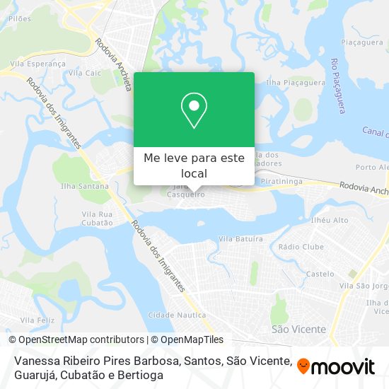 Vanessa Ribeiro Pires Barbosa mapa