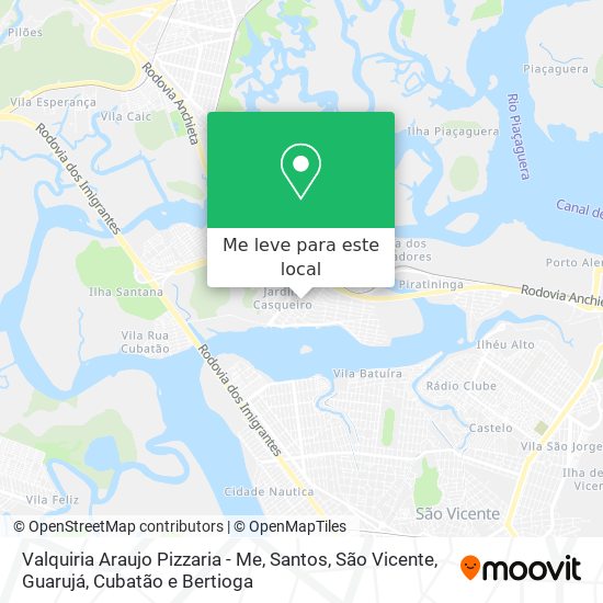 Valquiria Araujo Pizzaria - Me mapa