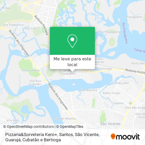 Pizzaria&Sorveteria Kero+ mapa