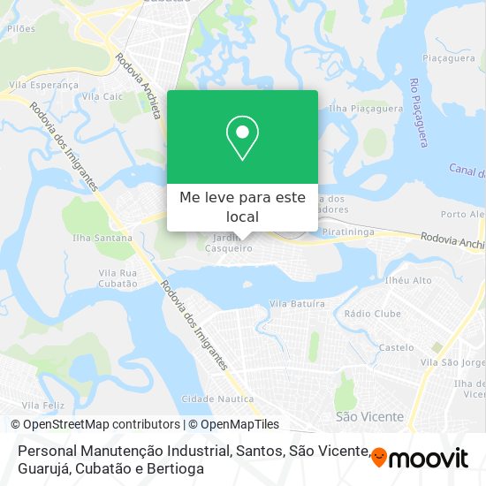 Personal Manutenção Industrial mapa