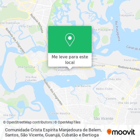 Comunidade Crista Espirita Manjedoura de Belem mapa