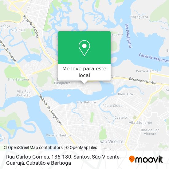 Rua Carlos Gomes, 136-180 mapa