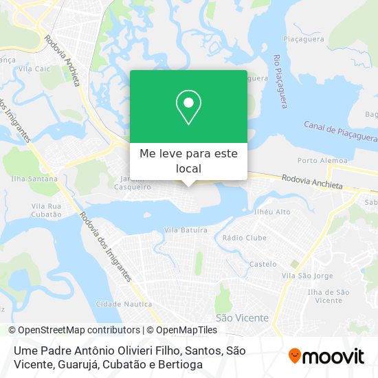 Ume Padre Antônio Olivieri Filho mapa
