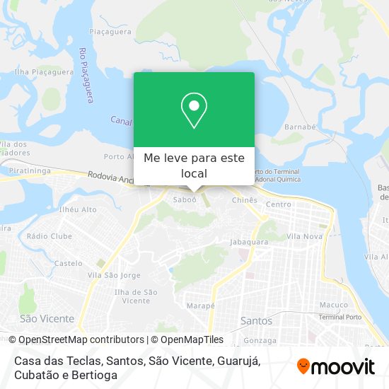 Casa das Teclas mapa