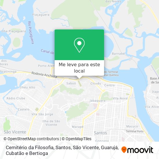 Cemitério da Filosofia mapa