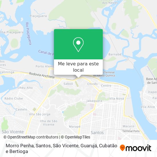 Morro Penha mapa