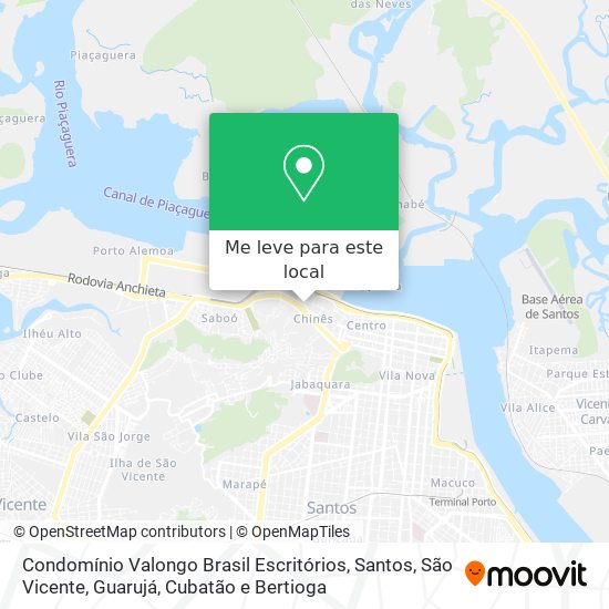 Condomínio Valongo Brasil Escritórios mapa