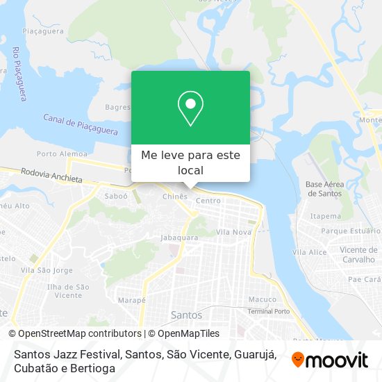 Santos Jazz Festival mapa