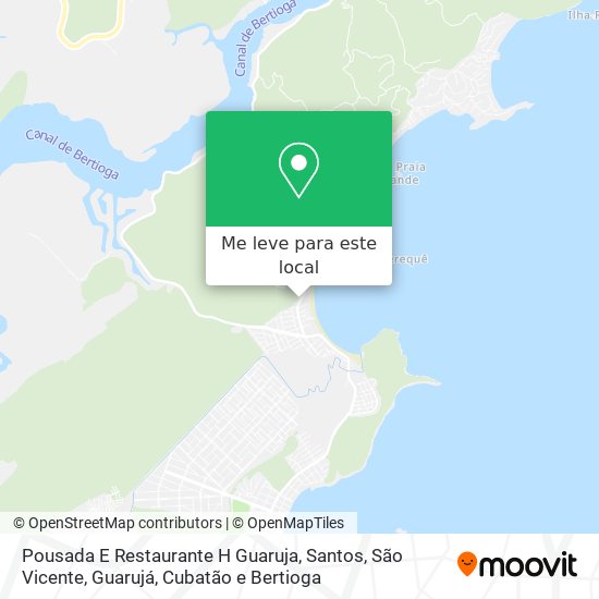 Pousada E Restaurante H Guaruja mapa