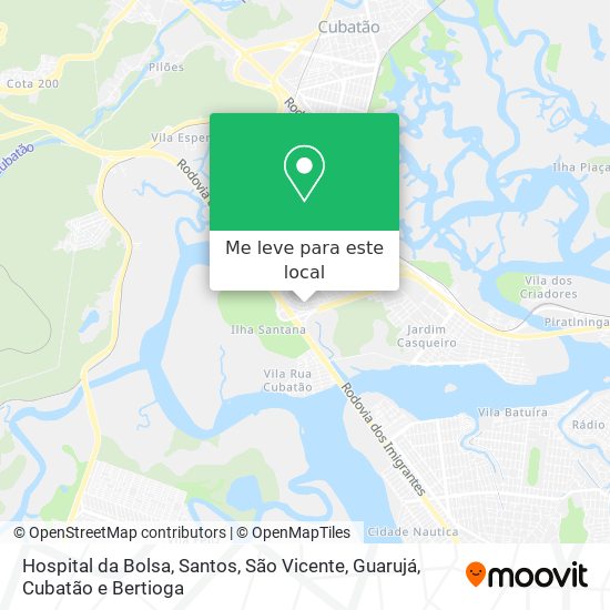 Hospital da Bolsa mapa