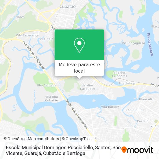 Escola Municipal Domingos Pucciariello mapa