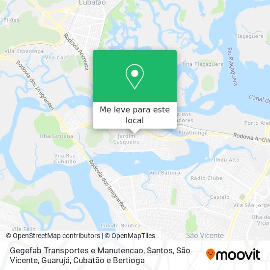 Gegefab Transportes e Manutencao mapa