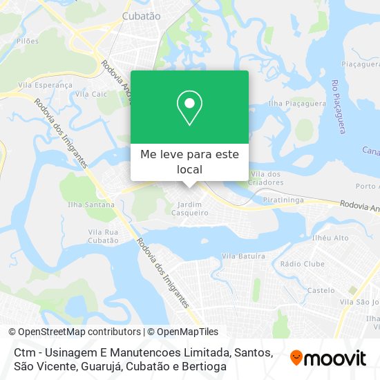 Ctm - Usinagem E Manutencoes Limitada mapa