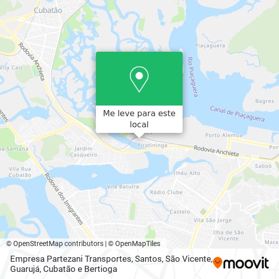 Empresa Partezani Transportes mapa