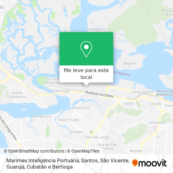 Marimex Inteligência Portuária mapa