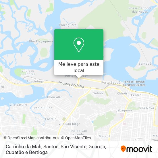 Carrinho da Mah mapa