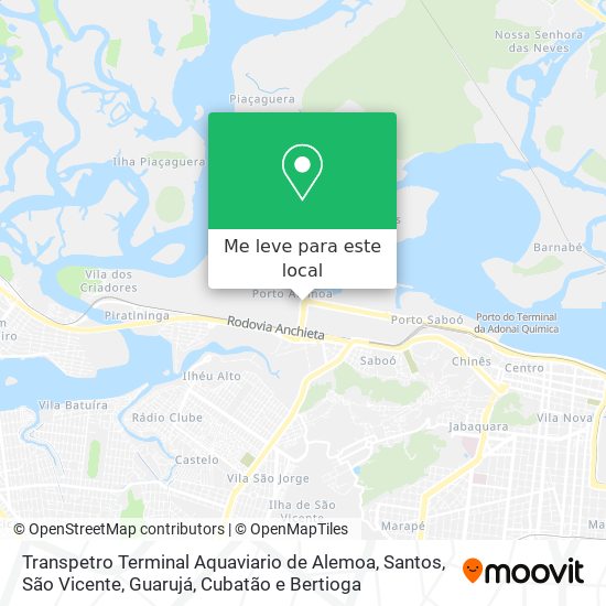 Transpetro Terminal Aquaviario de Alemoa mapa