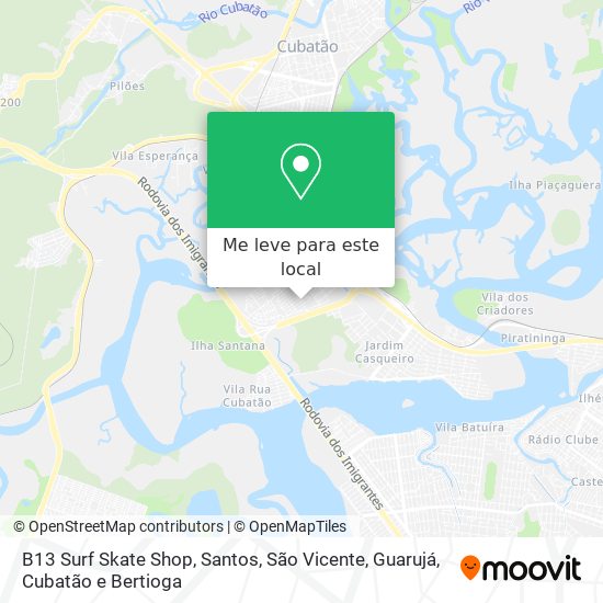 B13 Surf Skate Shop mapa