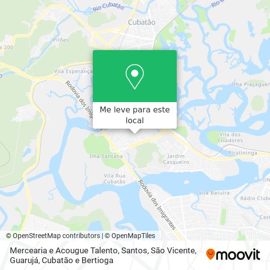 Mercearia e Acougue Talento mapa