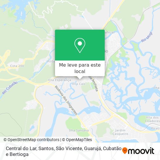Central do Lar mapa