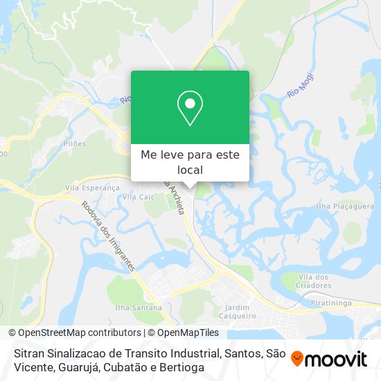 Sitran Sinalizacao de Transito Industrial mapa