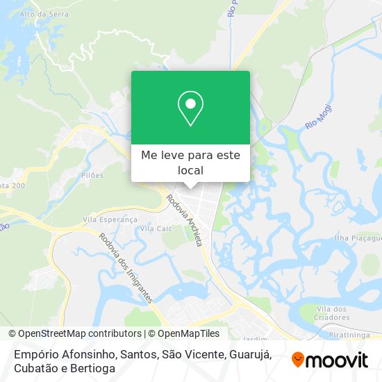 Empório Afonsinho mapa