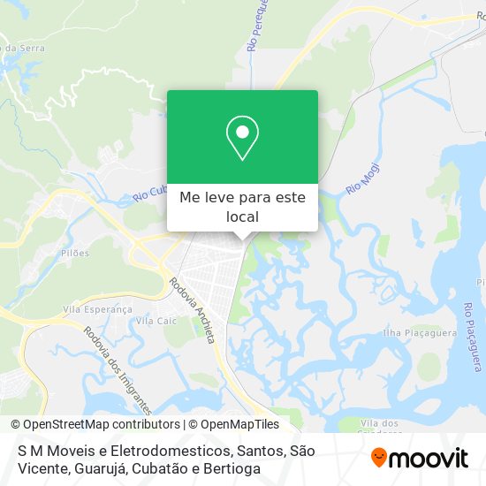 S M Moveis e Eletrodomesticos mapa