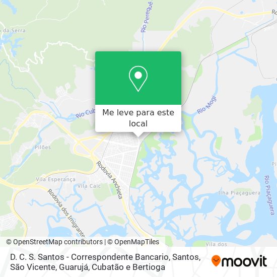 D. C. S. Santos - Correspondente Bancario mapa