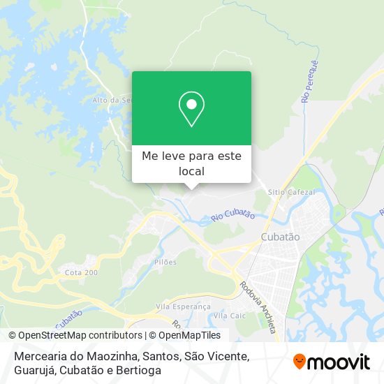 Mercearia do Maozinha mapa